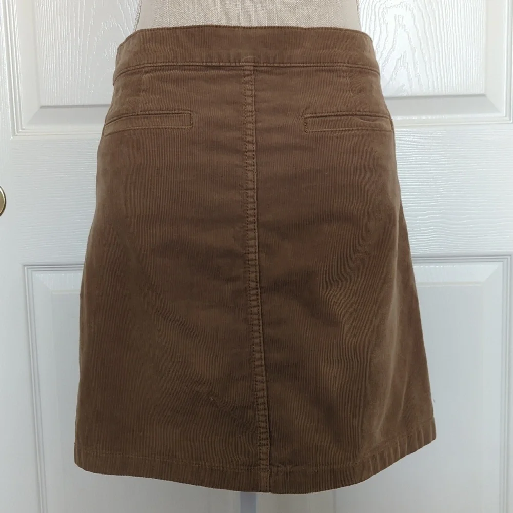 Tory Burch Lucitano Oatmeal Corduroy Skirt